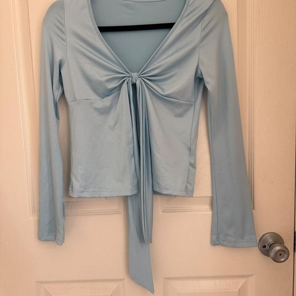 Unbranded Women's Blue Crop-top
